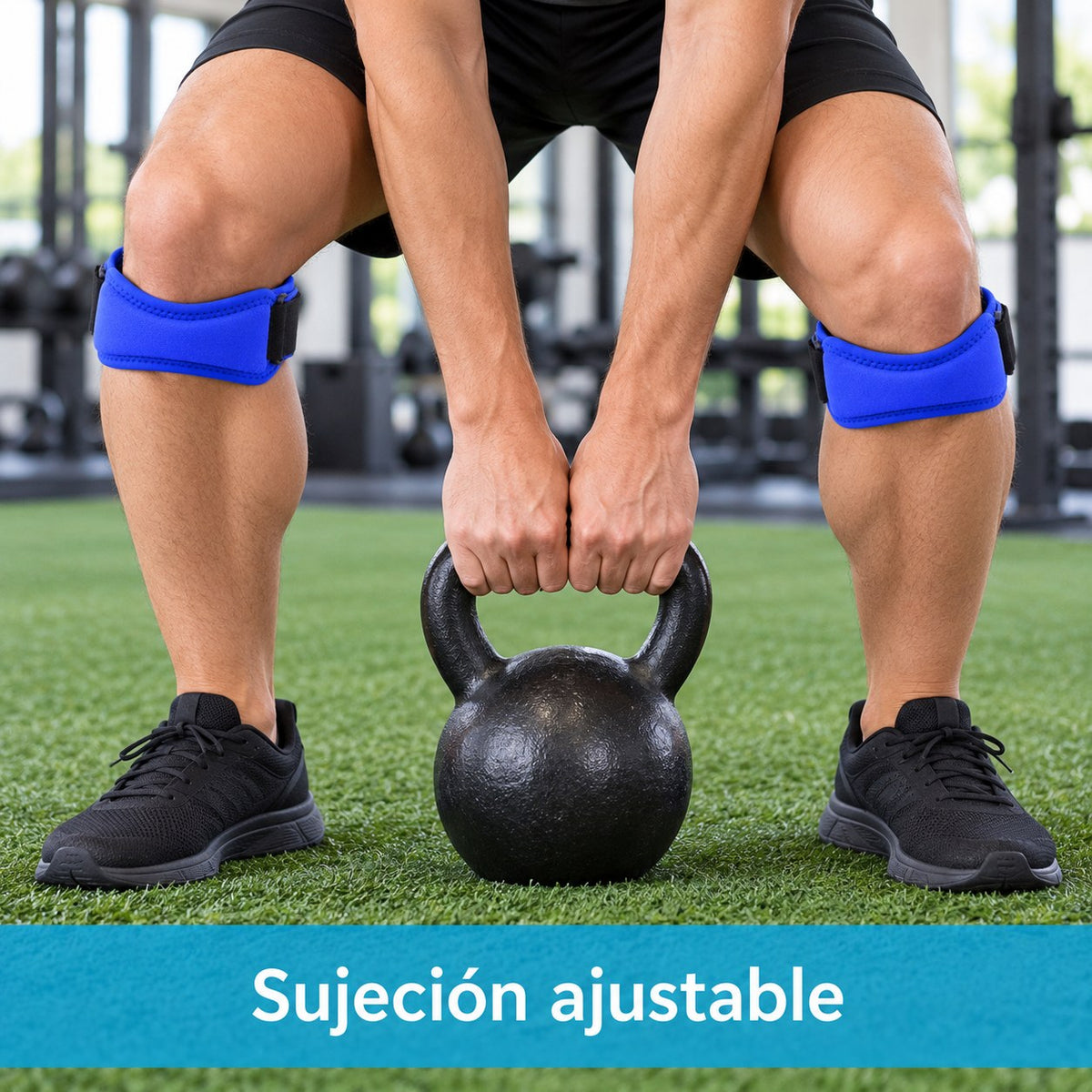 Sujeción ajustable en entrenamiento con kettlebell