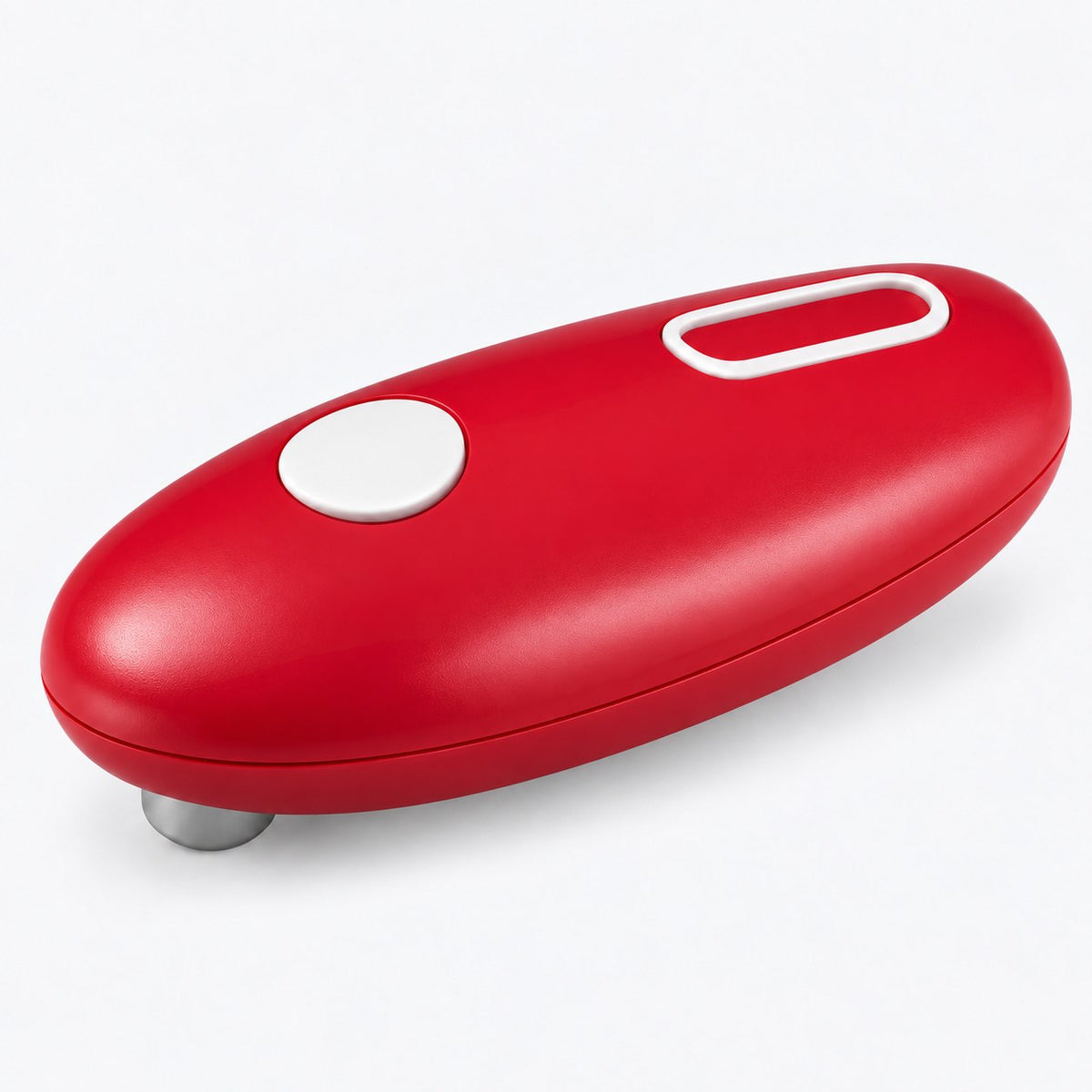 Gadget rojo con botones blancos