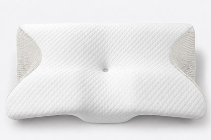 Almohada cervical ergonómica blanca