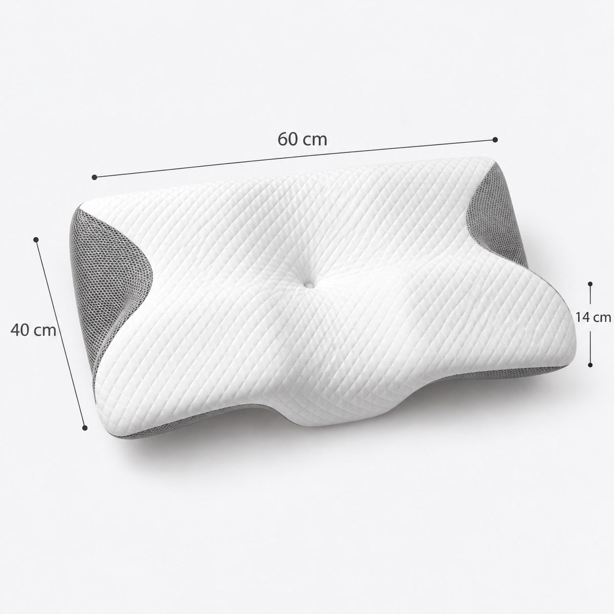 Almohada ergonómica con medidas