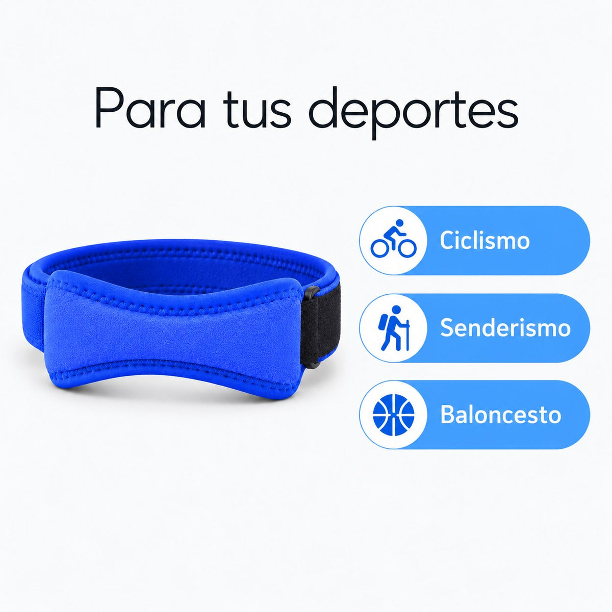 Correa deportiva azul para tus deportes