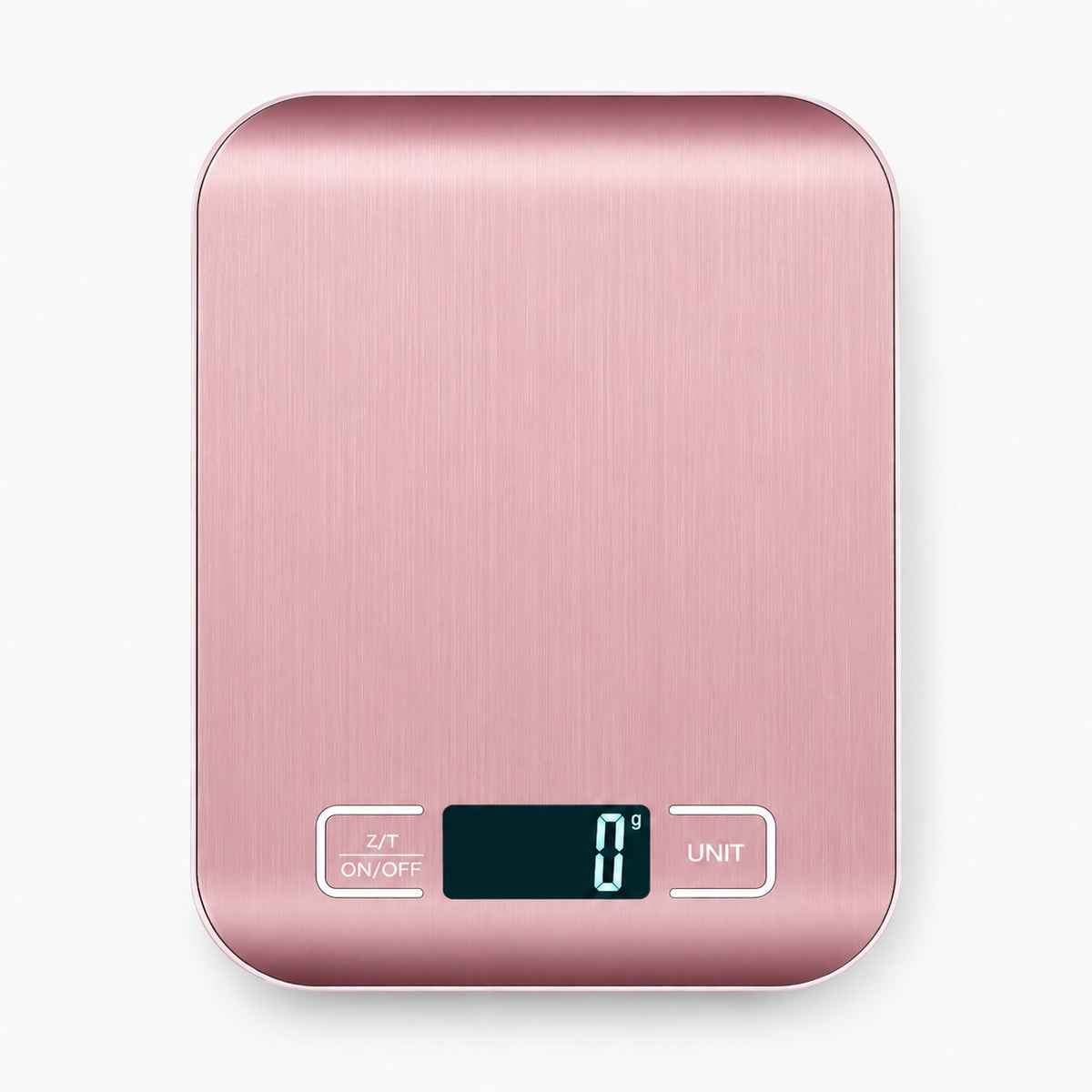 Báscula de cocina rosa dorado