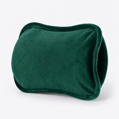 Mullido calentador de manos verde esmeralda