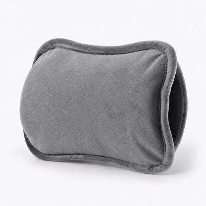Moflet gris de felpa con bolsillo lateral