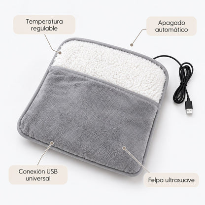 Almohadilla térmica de felpa con USB