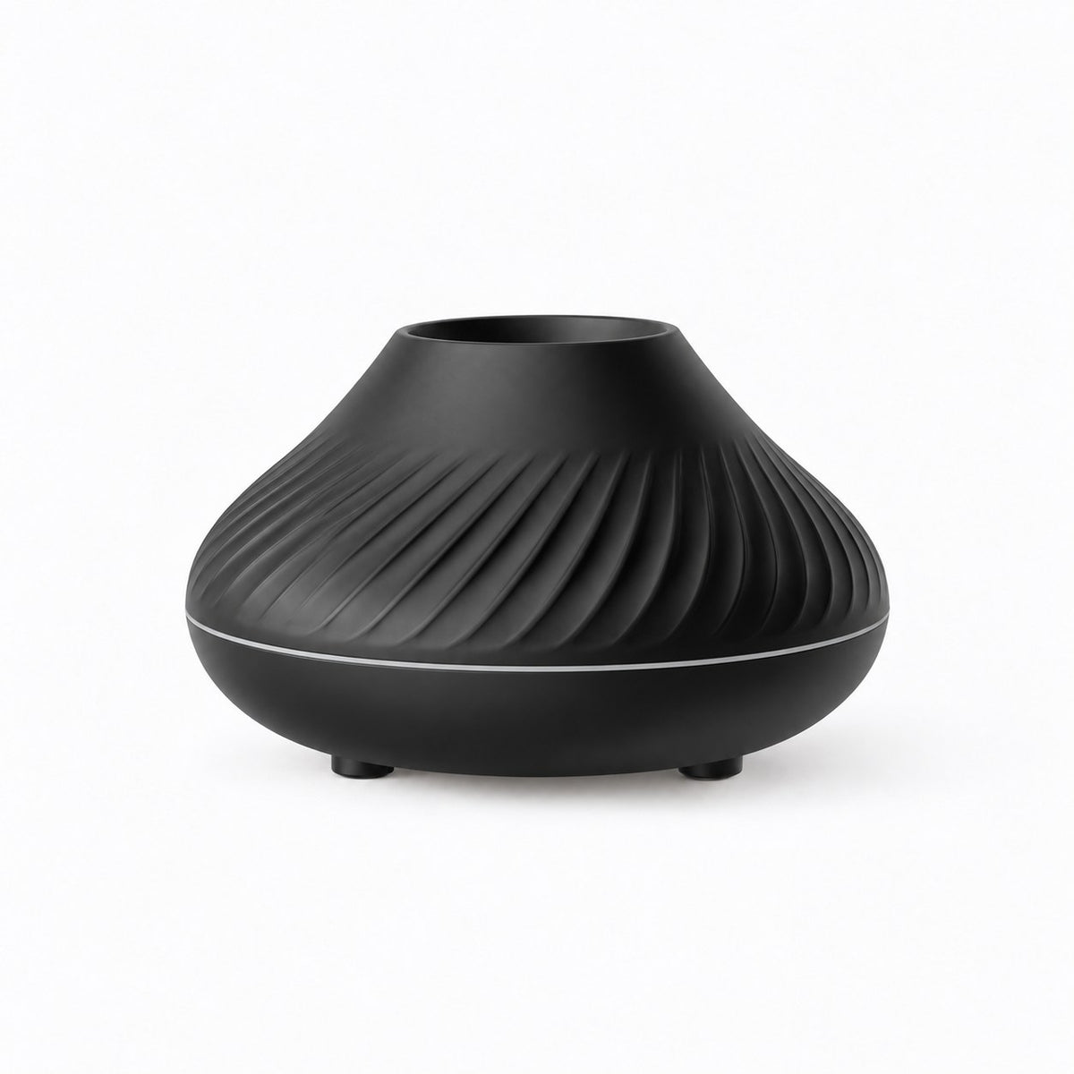 Difusor negro de diseño estriado