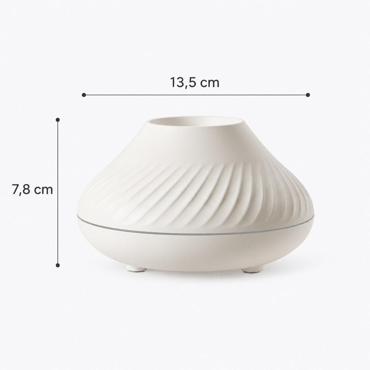 Difusor minimalista con medidas