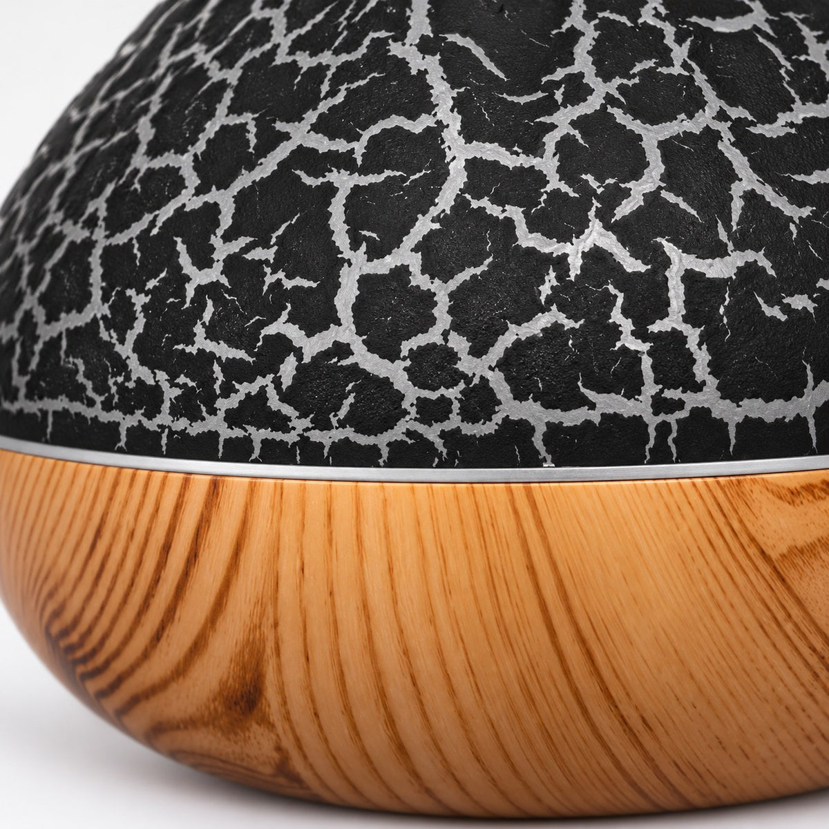 Difusor de textura craquelada y madera