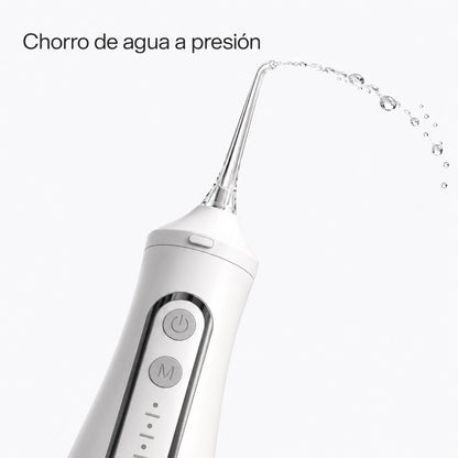 Irrigador dental con chorro a presión