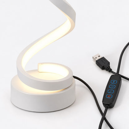 Lámpara LED espiral con control USB