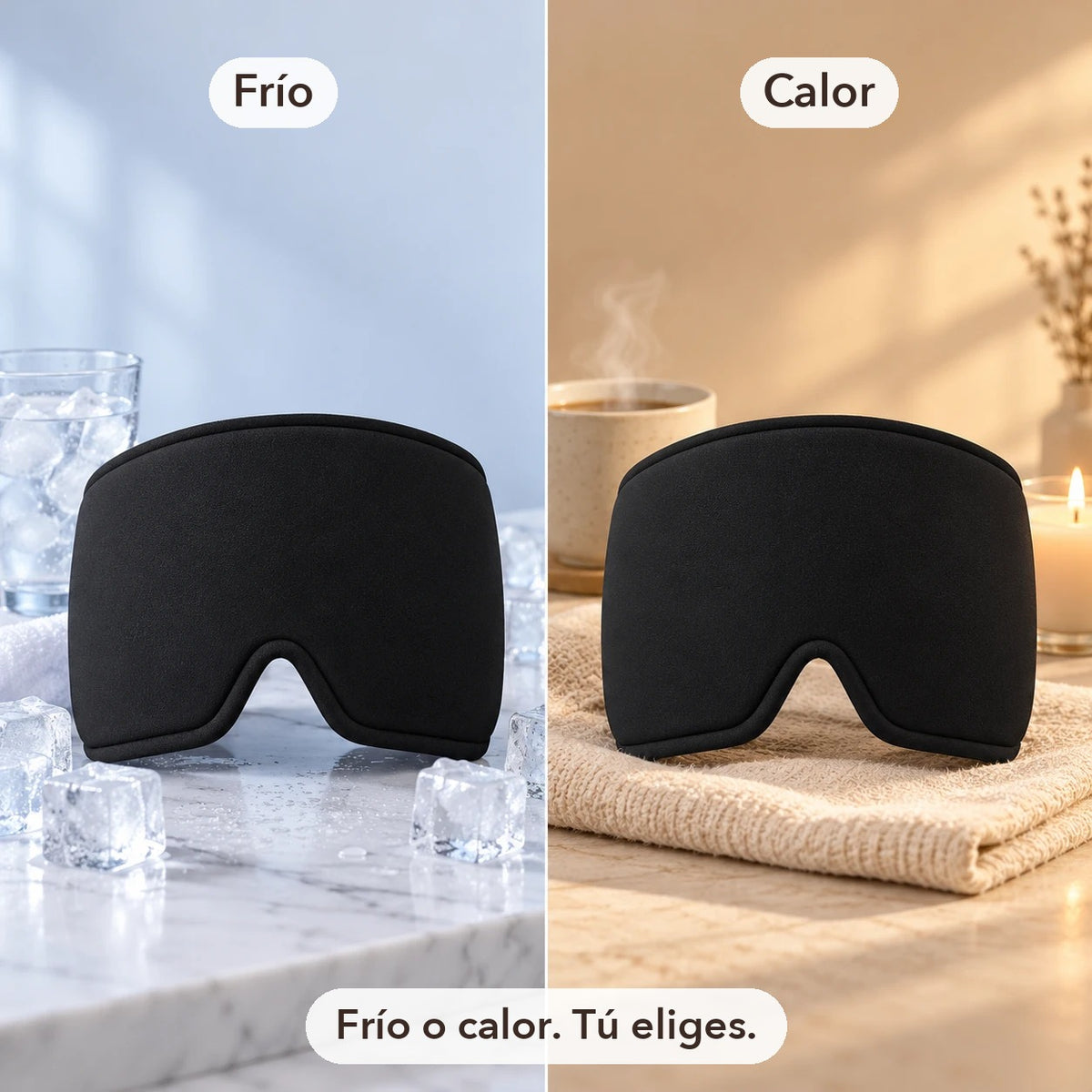 Frío o calor, tú eliges: el gorro de gel se enfría con hielo o se calienta con calor suave