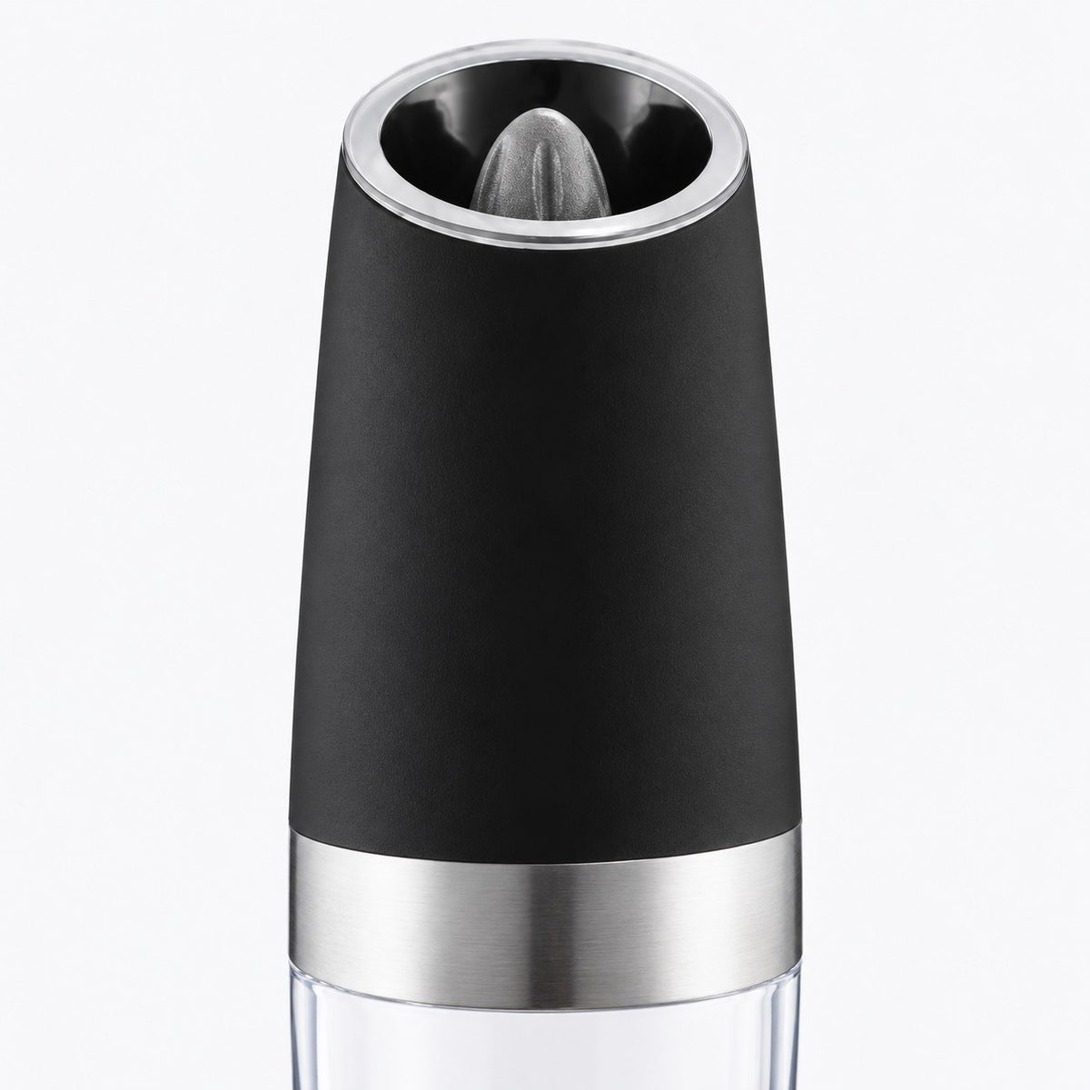 Molinillo negro con detalles metálicos