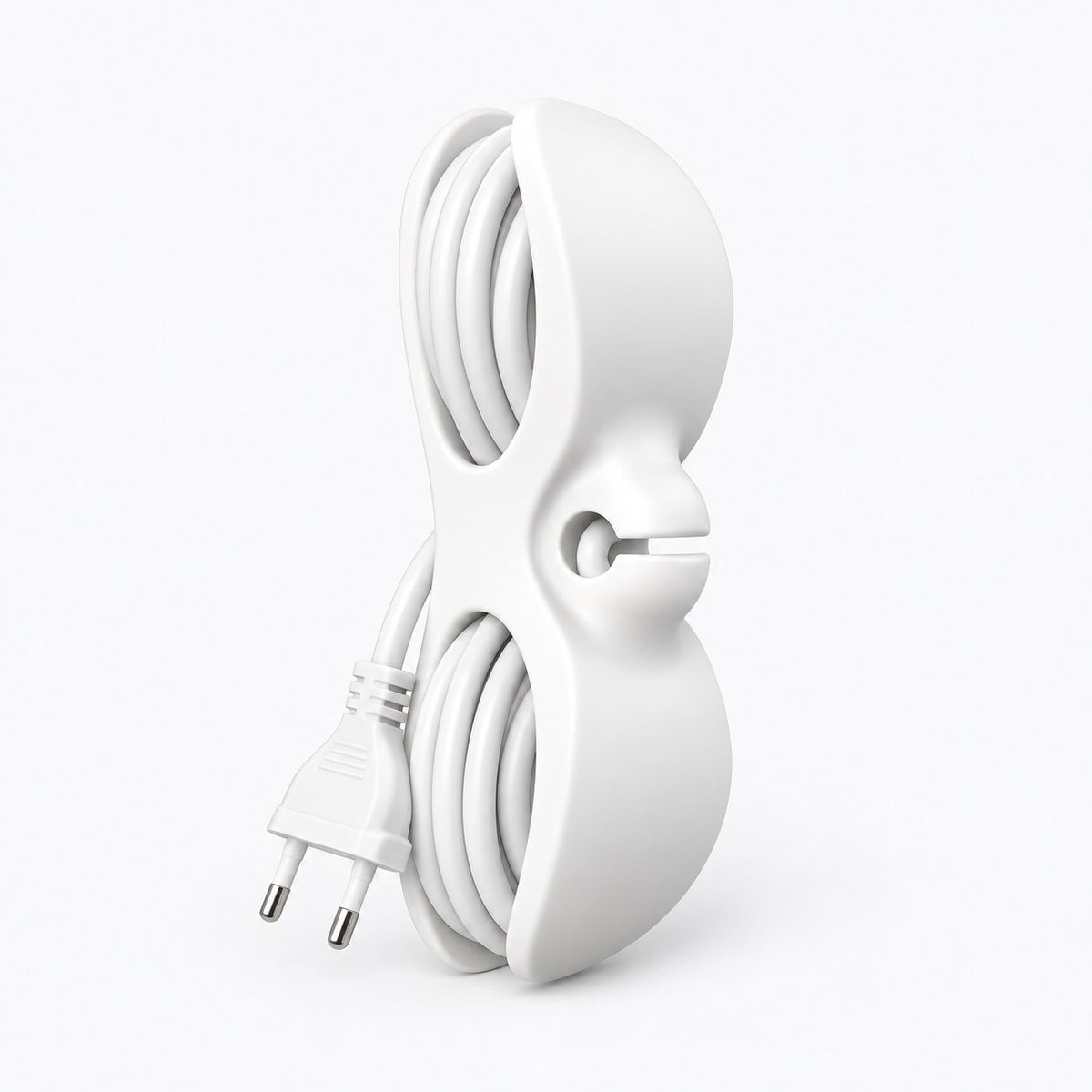 Organizador de cables con enchufe europeo